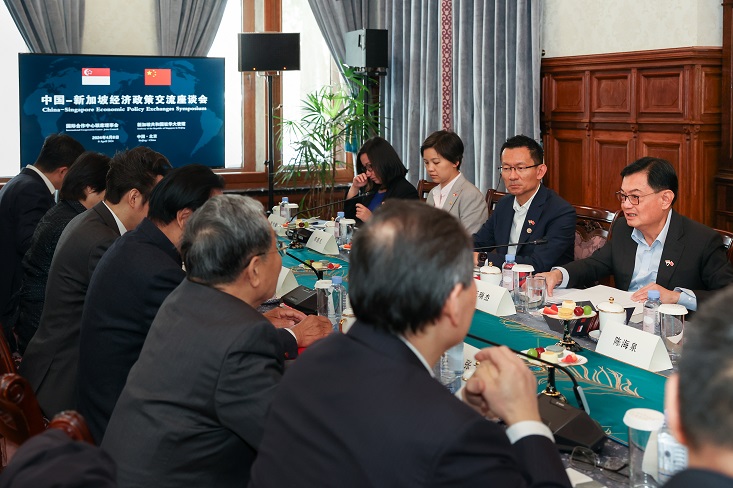 国际合作中心举办中国-新加坡经济政策交流座谈会